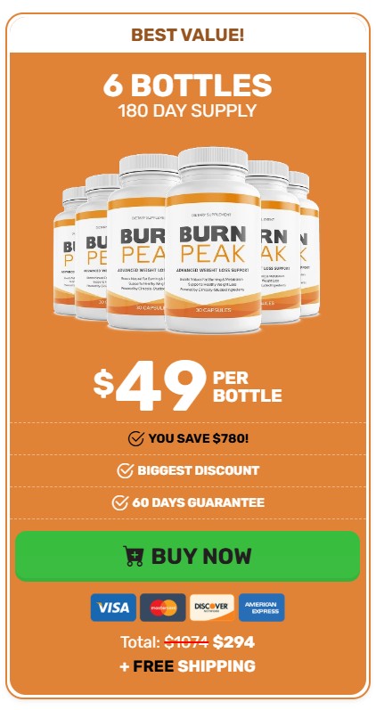 BurnPeak 6 Bottle Price